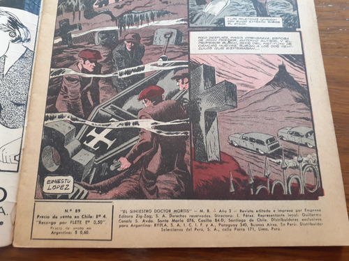 Cómic El Siniestro Dr Mortis Número 89 Editora Zig Zag (Usado)