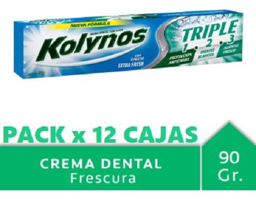 Kolynos Pasta Dental Triple Extra Fresh X 12 Unidades