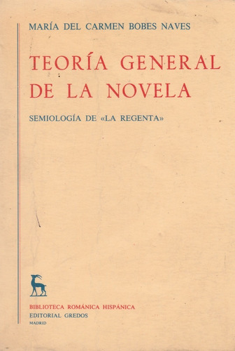 Teoria General De La Novela Maria Del Carmen Bobes Naves #33