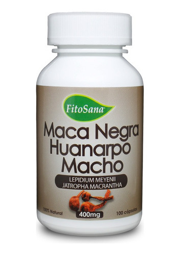 Huanarpo Macho Con Maca Negra Fecundador Sexual 100 Capsulas