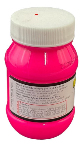 Imagen 2 de 2 de Acrílico Vanguardia Rosa Neón 503 De 100ml.