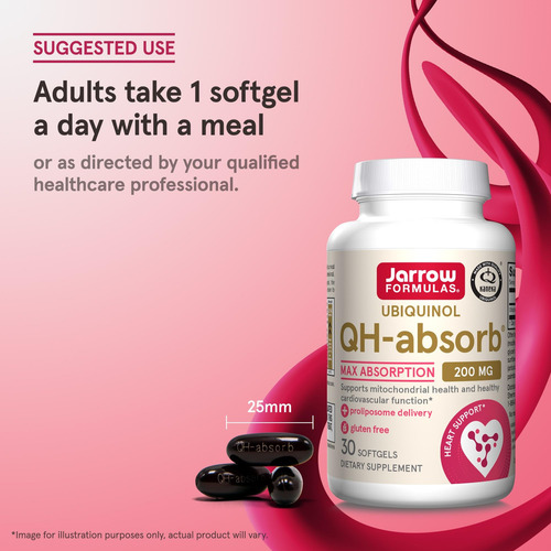 Suplemento Jarrow Formulas Qh-absorb 200 Mg De Cápsulas De C
