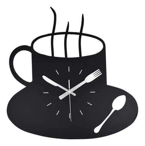 Reloj De Pared Moderno Cocina Temática Taza De Café .