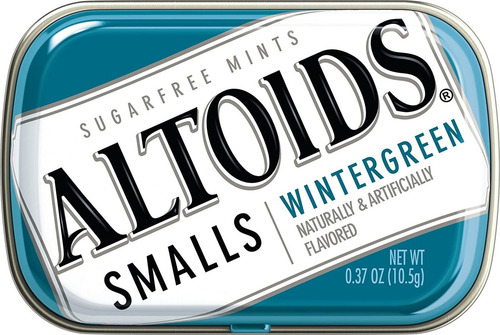 Altoids Smalls AzĂșcar Wintergreen Mentas, 0.37 Onzas Latas (
