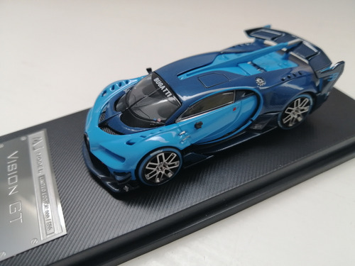 Mj Model Bugatti Vision Grand Turismo Escala 1:64 Azul Claro (Usado)