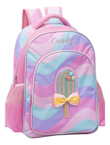 Mochila Costas Feminina Escolar Grande Candy Kids Yepp