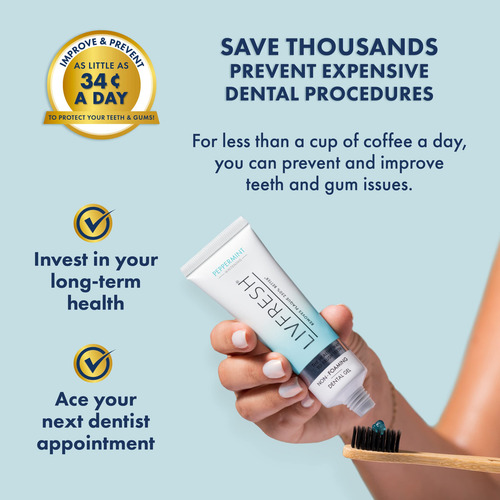 Pasta De Dientes En Gel Livfresh Elimina La Placa Un 250% Me