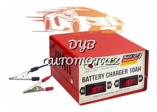 Cargador De Baterías 6  / 12 Volt 10 A Auto Gp Auto / Moto 