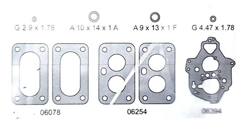 Juntas De Carburador Lada Samara Solex 2 Bocas