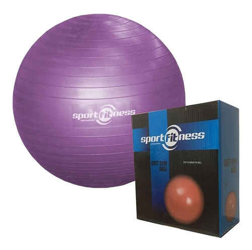 Balón Yoga 55cm Sportfitness Fitball Abdominal Pilates Gym 