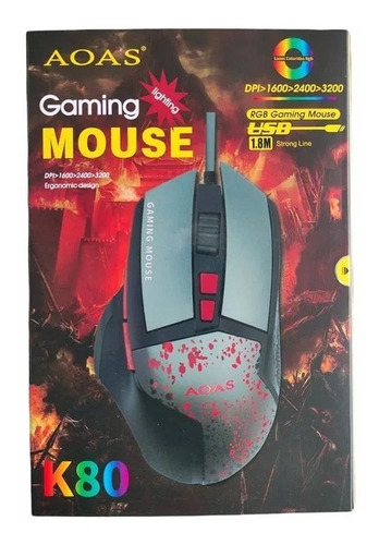 Mouse Gaming Luz Led  K80