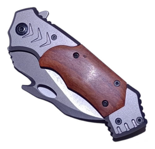 Cuchillo Mango De Madera Táctico Militar