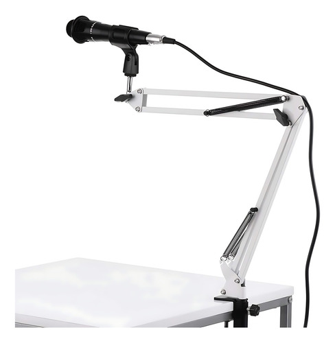 Suporte Articulado P/ Microfones Hyperx Quad/solocast Preto Cor Branco