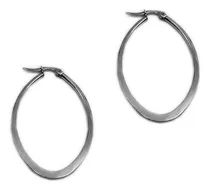 Comprar 4 Pares Ovalos Chatos Argollas Aros Acero Quirurgo X Mayor 