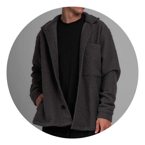 Saco Paño Boucle Hombre - Sobretodo Elegante