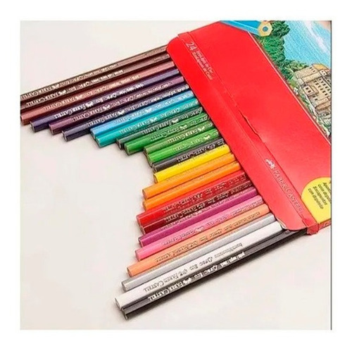 Imagem 2 de 4 de Lápis De Cor 24 Cores Ecolápis Faber Castell