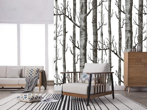 Imagen 3 de 9 de Papel Tapiz Vinilico Decorativo Interiores Impermeable 10 M