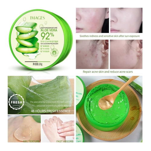 Gel Aloe Vera Anti-manchas Anti-acne Vitamina E Hidrata