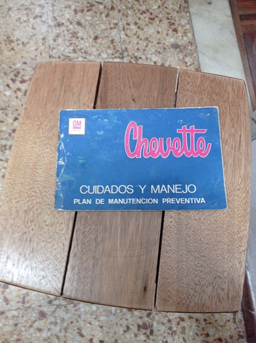 Manual Chevette Antiguo Original Modelo Tibur Gp De 76 Al 77