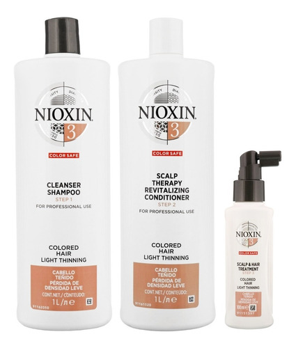 Nioxin-3 Tratamiento Densificador Para Cabello Teñido 1000ml