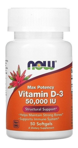 Suplemento Vitamina D3 50.000ui 50caps Importada Origina Eua
