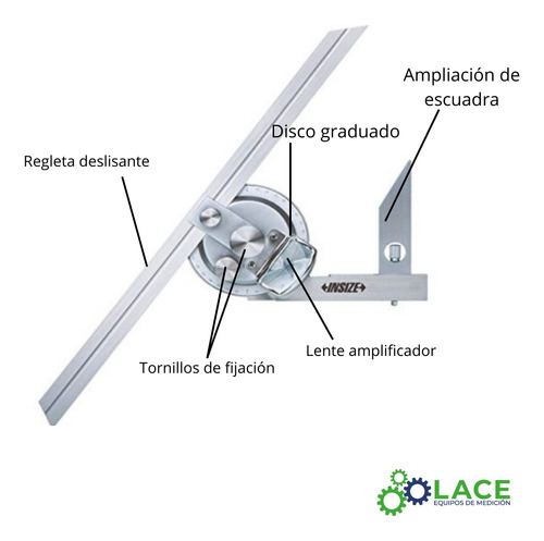 Transportador Universal Goniómetro Insize 2372-360