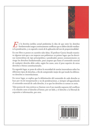 ¿realmente Existen Conflictos Entre Derechos?: Un Diálogo Con Las Tesis Conflictivistas, De Juan Antonio García Amado. Editorial Palestra, Tapa Blanda, Edición 1ra. En Español, 2025