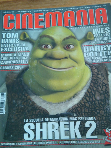 Revista Cinemania Shrek 2 / Guion Aristarain/ Tom Hanks