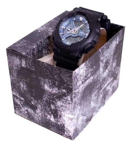 Relógio preto de resina G-shock GA-110CD-1a2 para homem