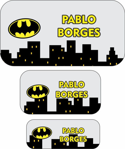 Adesivo Etiqueta Batman Personalizada Material Escolar | MercadoLivre