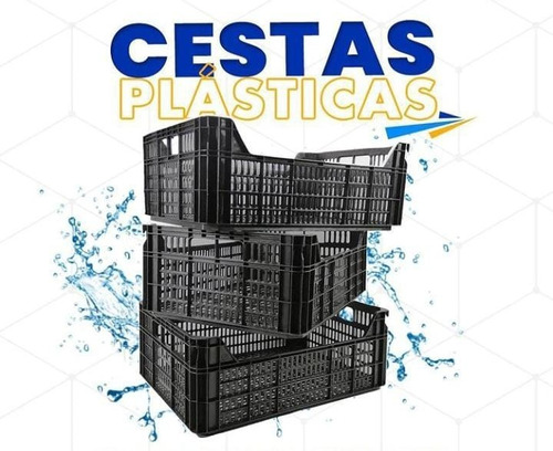 Cesta Plástica Verdulera 60x40x32