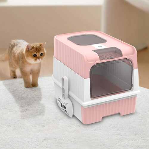 Arenero Cerrado Con Bandeja Sanitaria Para Gatos- Baño Xxl