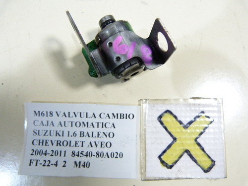 Valvula Cambio Caja Automatica Suzuki 1.6 Baleno 2004-2011