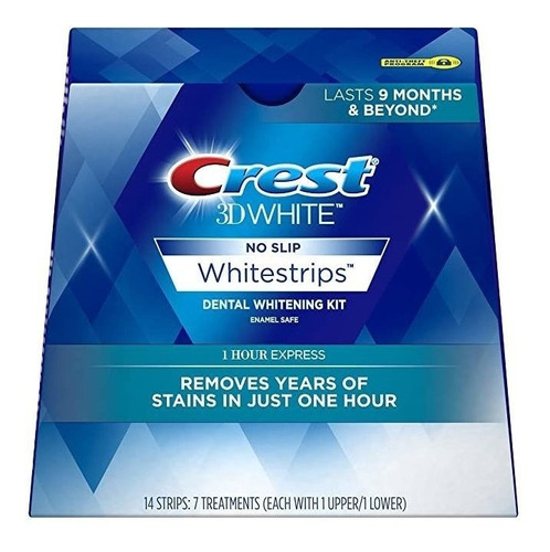 Crest 3d Whitestrips, 1 Hora Express, Kit De Tira Blanquead.