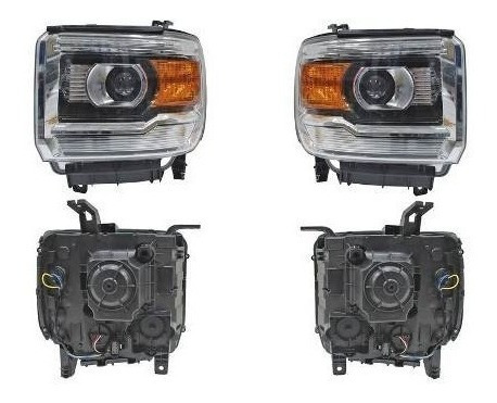 Par Juego Faros Chevrolet Gmc Sierra 2014 - 2015  Tyo