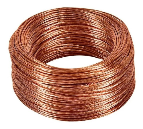 Cable De Cobre Semiduro Desnudo Cal. 14 