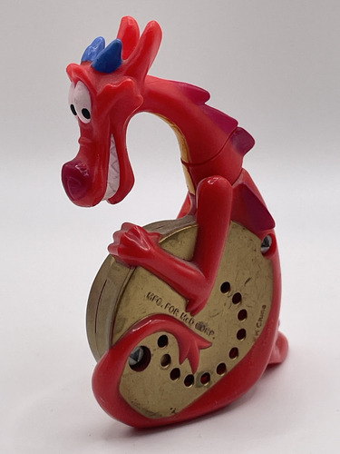 Mushu Dragon De Mulan Mini Figura 8cms Original Disney Mcdon (Usado)