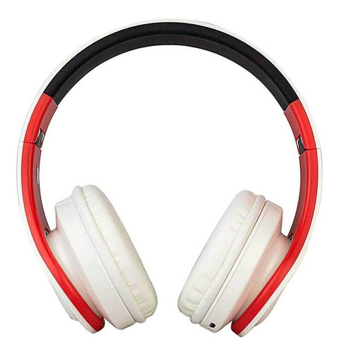 Fone De Ouvido Bluetooth Evolut Eo602 Vermelho Branco Preto