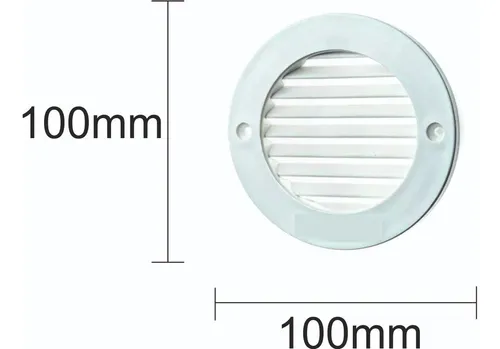 Rejilla Ventilación Artde Blanca Plana Exterior Y Interior