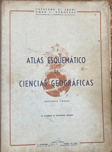 Atlas Esquemático De Ciencias Geográficas 1963  Ar3
