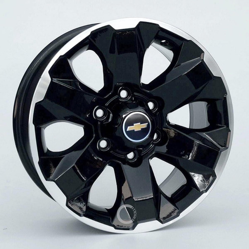 Roda S10 Aro 17 6x139 2020 2021 / 4 Rodas Black Piano Cor Preta Diamante