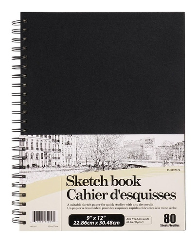 Cuaderno De Dibujo Profesional Libreta De Bocetos Argollada