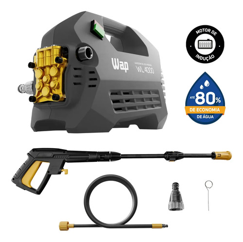 Lavadora de Alta Pressão WAP WL4000 2000W Vazão 420L/h 1950 PSI