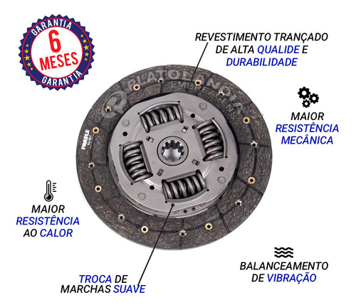 Kit Embreagem S10 Blazer 4.3 V6 2002 2003 2004 2005 Dlx Exec