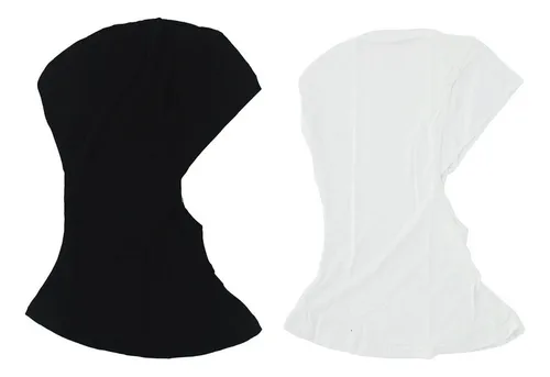 . 2 Gorras Islámicas Hiyab Musulmanas De Algodón Blanco Y