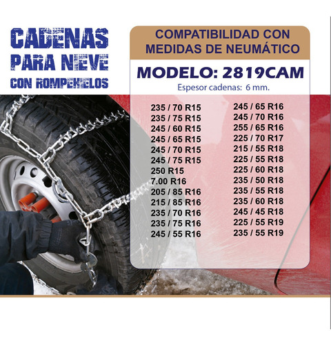 Cadenas Para Nieve Saga Mod 3829  Jaguar E-pace 