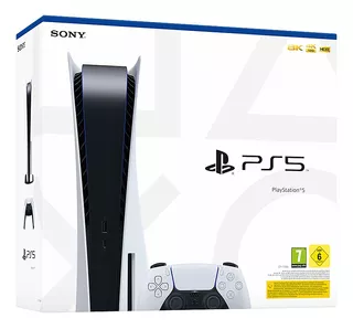 Playstation 5 825gb Standard Color Blanco Y Negro Lectora
