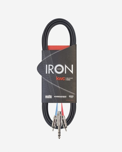 Cable 2 Rca X 1 Plug 6,5 Stereo 1,5m Kw Iron