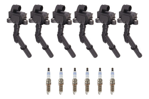 6x Ignition Coil +spark Plug Uf741 For Mercedes-benz C30 Ccf