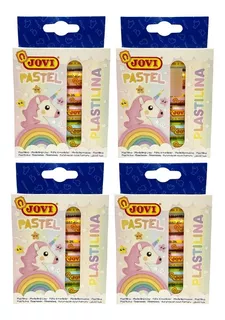 Plastilina Jovi 15 Gramos X 6 Colores Pasteles X 4 Cajas